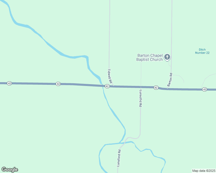 map of restaurants, bars, coffee shops, grocery stores, and more near 6033 Arkansas 42 in Earle