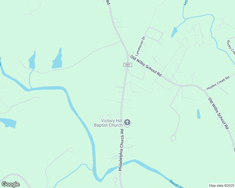 map of restaurants, bars, coffee shops, grocery stores, and more near 2405 Philadelphia Church Road in Dallas