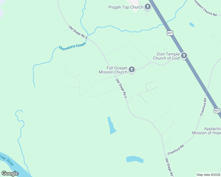 map of restaurants, bars, coffee shops, grocery stores, and more near 1698 Old Stage Road South in Erwin