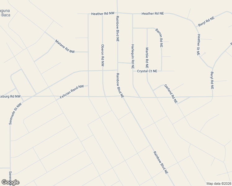 map of restaurants, bars, coffee shops, grocery stores, and more near 6439 Rainbow Boulevard Northeast in Rio Rancho