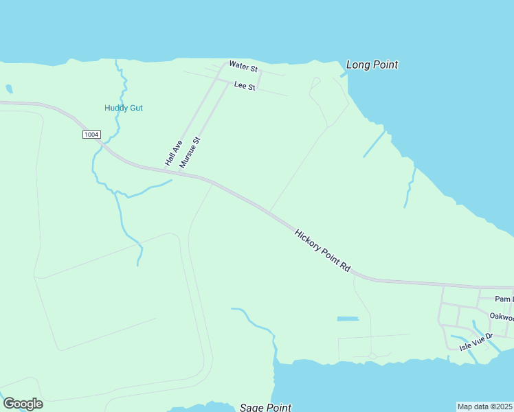 map of restaurants, bars, coffee shops, grocery stores, and more near Hickory Point Road in Beaufort County
