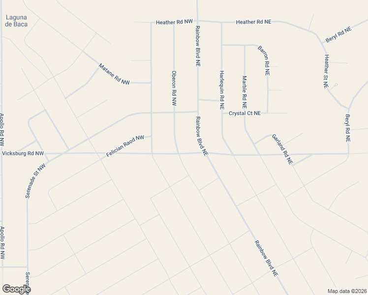 map of restaurants, bars, coffee shops, grocery stores, and more near Oberon Road Northwest in Rio Rancho