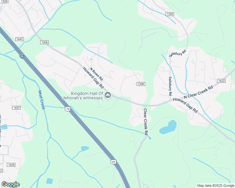 map of restaurants, bars, coffee shops, grocery stores, and more near 2344-2412 Howard Gap Road in Hendersonville