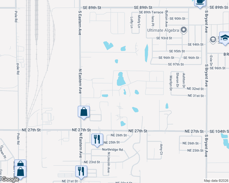 map of restaurants, bars, coffee shops, grocery stores, and more near 3401 Huron Cir in Oklahoma City