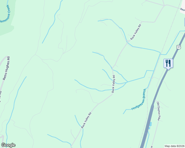map of restaurants, bars, coffee shops, grocery stores, and more near 408 Back Valley Road in Sale Creek