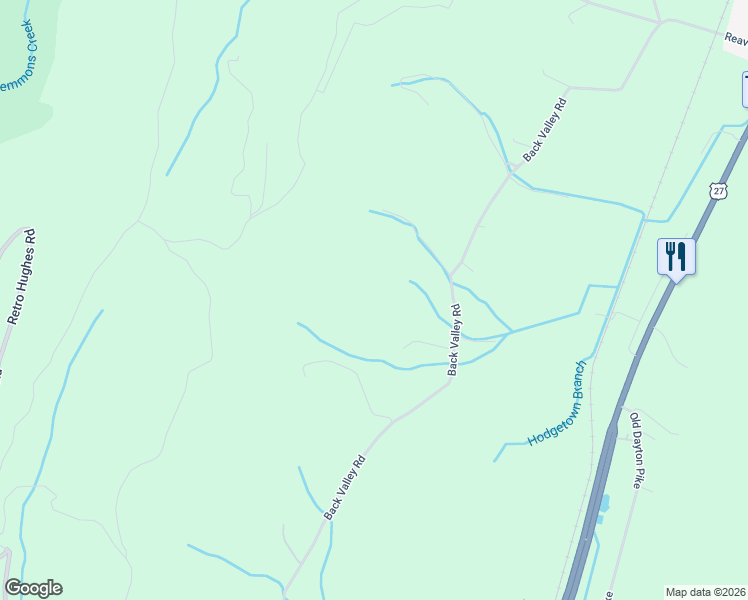 map of restaurants, bars, coffee shops, grocery stores, and more near 408 Back Valley Road in Sale Creek