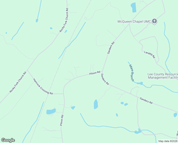 map of restaurants, bars, coffee shops, grocery stores, and more near 2098 Pilson Road in Sanford