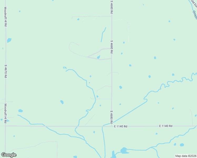 map of restaurants, bars, coffee shops, grocery stores, and more near 113504 S 4680 Road in Gans