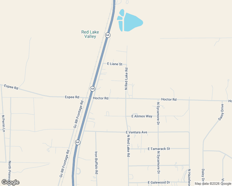 map of restaurants, bars, coffee shops, grocery stores, and more near 951 Hoctor Road in Williams