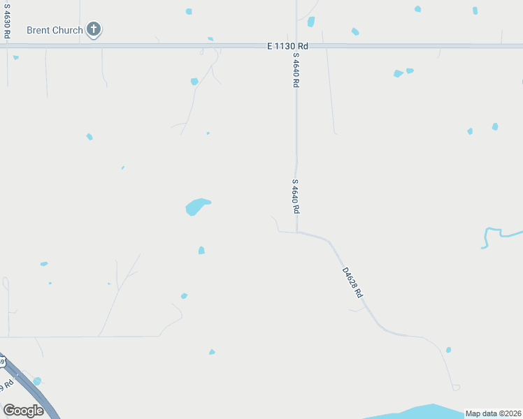 map of restaurants, bars, coffee shops, grocery stores, and more near 113614 South 4640 Road in Gans