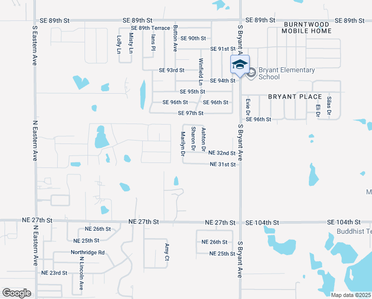 map of restaurants, bars, coffee shops, grocery stores, and more near 3304 Marilyn Drive in Moore