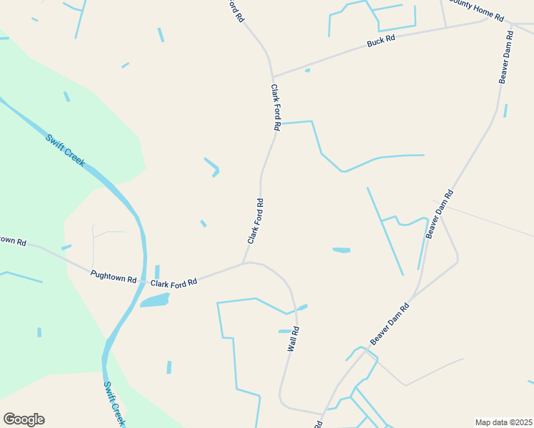 map of restaurants, bars, coffee shops, grocery stores, and more near 5927 Clark Ford Road in Ayden