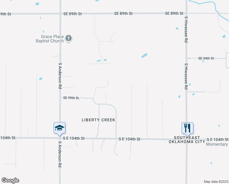 map of restaurants, bars, coffee shops, grocery stores, and more near 9908 Timber Court in Oklahoma City