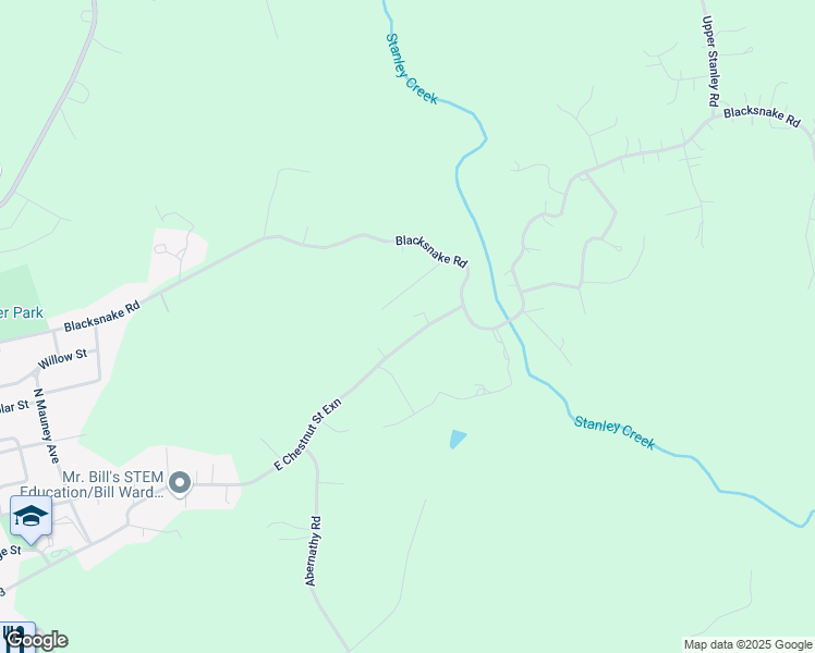 map of restaurants, bars, coffee shops, grocery stores, and more near Lone Street in Stanley