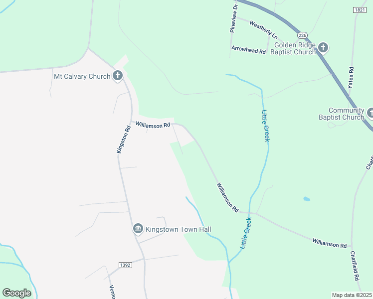 map of restaurants, bars, coffee shops, grocery stores, and more near 1449 Williamson Road in Kingstown