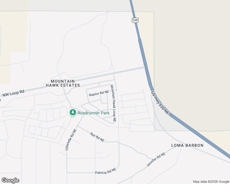 map of restaurants, bars, coffee shops, grocery stores, and more near 6700 Mountain Hawk Loop Northeast in Rio Rancho