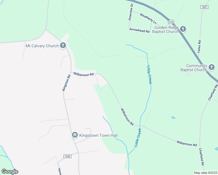 map of restaurants, bars, coffee shops, grocery stores, and more near 1449 Williamson Road in Kingstown