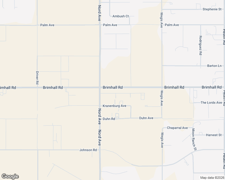 map of restaurants, bars, coffee shops, grocery stores, and more near 17611 Brimhall Road in Bakersfield