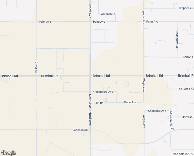 map of restaurants, bars, coffee shops, grocery stores, and more near 17611 Brimhall Road in Bakersfield
