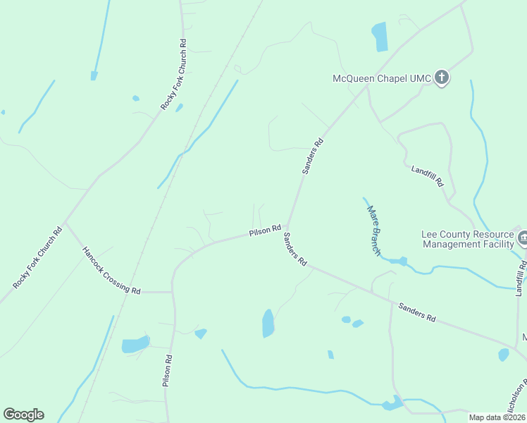 map of restaurants, bars, coffee shops, grocery stores, and more near 2098 Pilson Road in Sanford