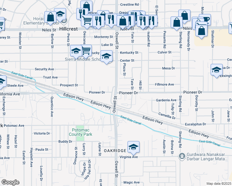 North Oswell Street & Pioneer Drive, Hillcrest CA Walk Score