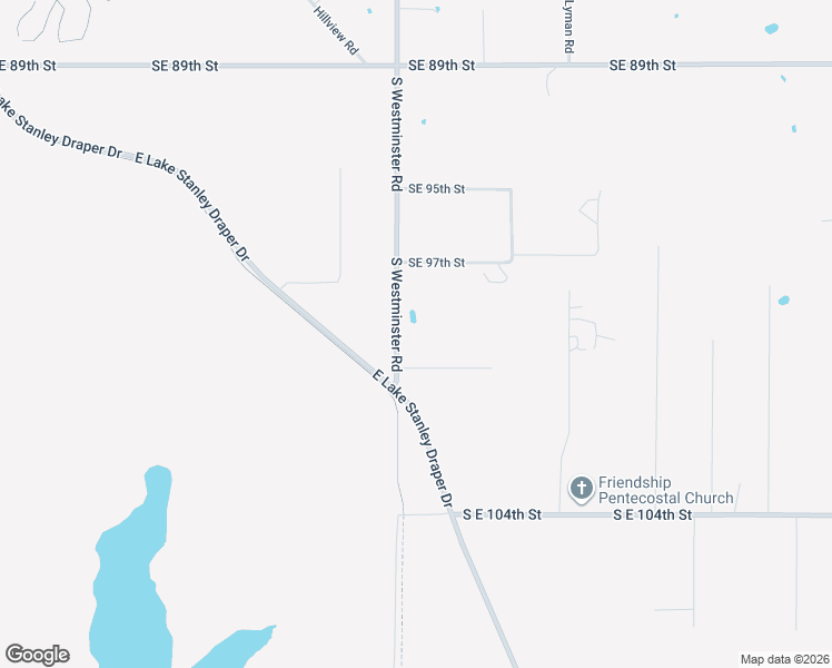 map of restaurants, bars, coffee shops, grocery stores, and more near 9900 South Westminster Road in Oklahoma City