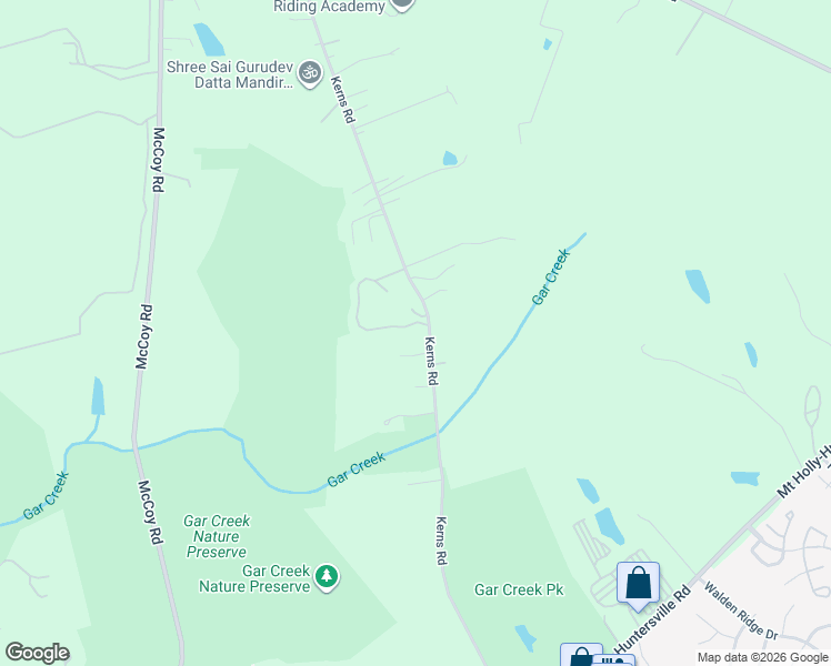 map of restaurants, bars, coffee shops, grocery stores, and more near 8611 Kerns Meadow Lane in Huntersville