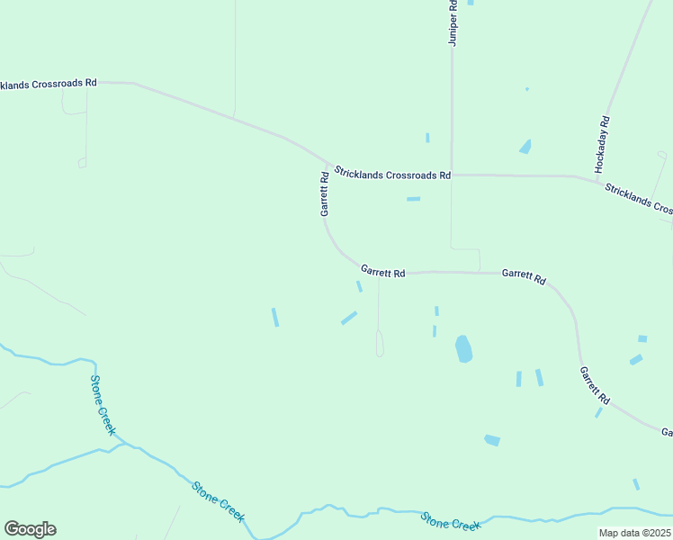 map of restaurants, bars, coffee shops, grocery stores, and more near 229 Garrett Road in Four Oaks
