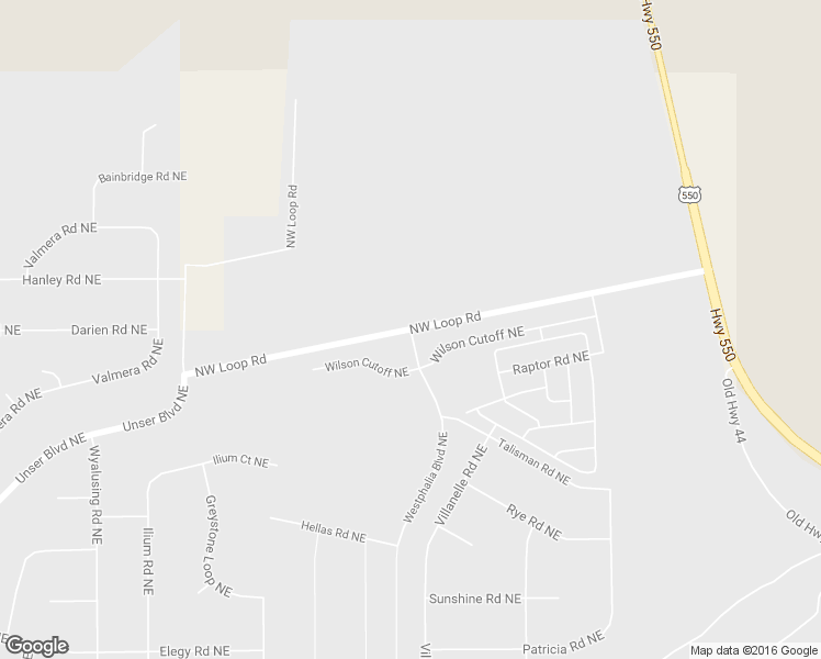 map of restaurants, bars, coffee shops, grocery stores, and more near NW Loop Rd in Rio Rancho