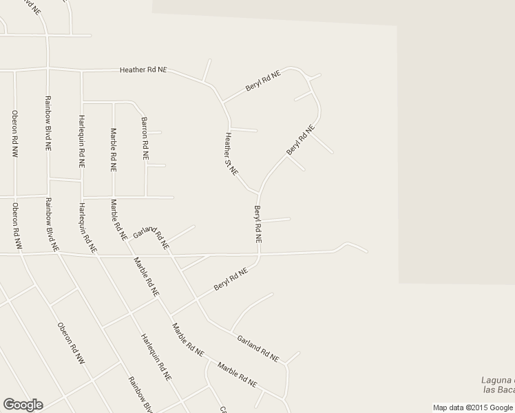 map of restaurants, bars, coffee shops, grocery stores, and more near Beryl Road Northeast in Rio Rancho