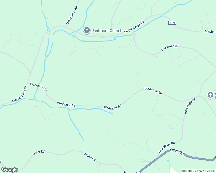 map of restaurants, bars, coffee shops, grocery stores, and more near 664 Piedmont Road in Rutherfordton