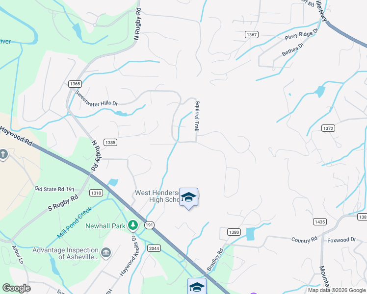 map of restaurants, bars, coffee shops, grocery stores, and more near 236 Sweetwater Hills Drive in Hendersonville