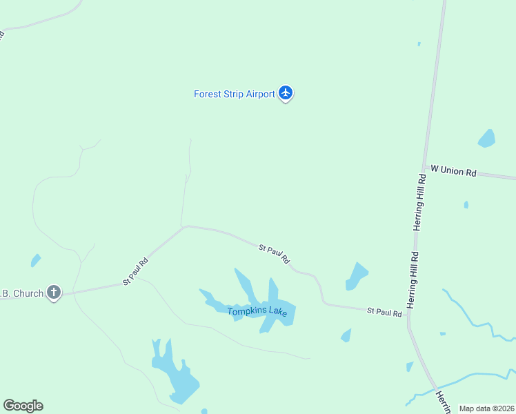 map of restaurants, bars, coffee shops, grocery stores, and more near 2060 Saint Paul Road in Millington