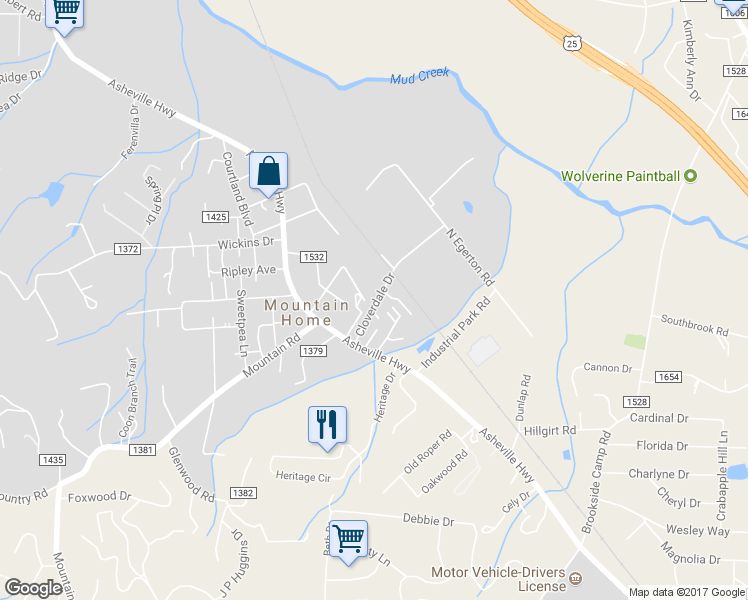 map of restaurants, bars, coffee shops, grocery stores, and more near in Hendersonville