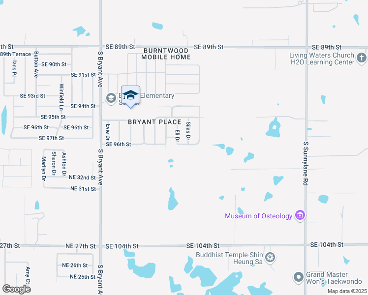 map of restaurants, bars, coffee shops, grocery stores, and more near 3516 Southeast 96th Street in Moore