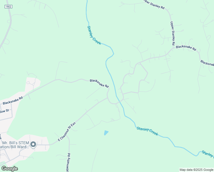 map of restaurants, bars, coffee shops, grocery stores, and more near Blacksnake Road in Stanley