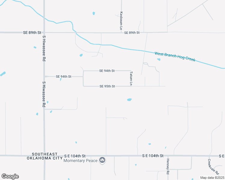 map of restaurants, bars, coffee shops, grocery stores, and more near 13536 Southeast 95th Street in Oklahoma City