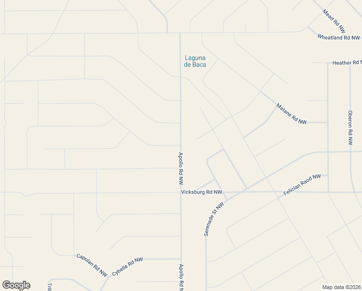 map of restaurants, bars, coffee shops, grocery stores, and more near Apollo Road Northwest in Rio Rancho