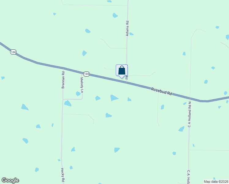 map of restaurants, bars, coffee shops, grocery stores, and more near 1404 Rosebud Road in Quitman