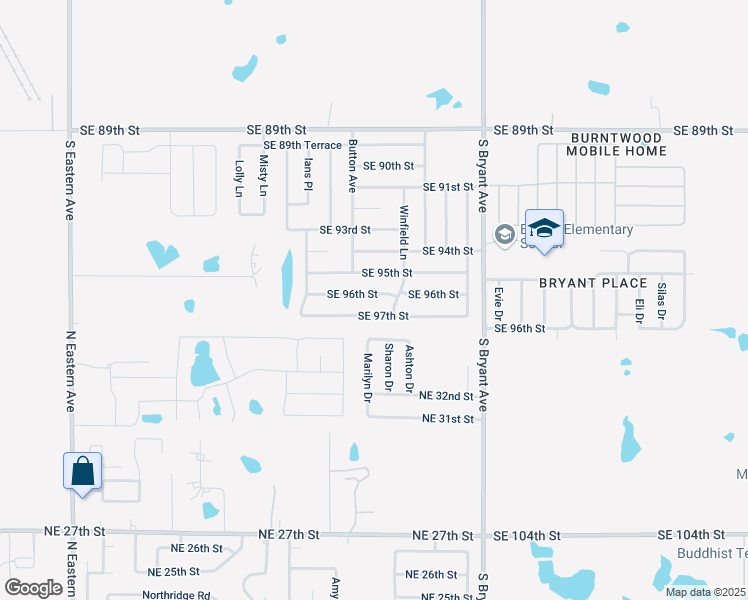 map of restaurants, bars, coffee shops, grocery stores, and more near 2716 Southeast 96th Street in Oklahoma City