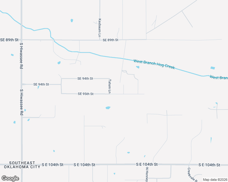 map of restaurants, bars, coffee shops, grocery stores, and more near 9532 Tatum Lane in Oklahoma City