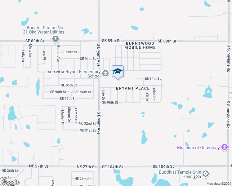 map of restaurants, bars, coffee shops, grocery stores, and more near 9613 Lauren Drive in Oklahoma City