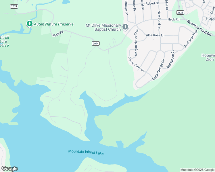 map of restaurants, bars, coffee shops, grocery stores, and more near 11519 Johnson-Davis Road in Huntersville