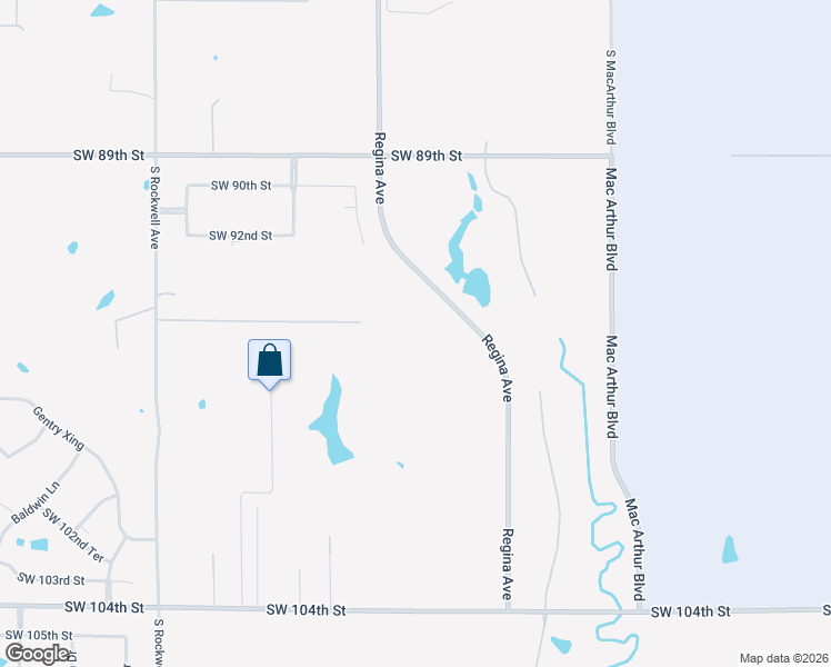 map of restaurants, bars, coffee shops, grocery stores, and more near 9501 Regina Avenue in Oklahoma City