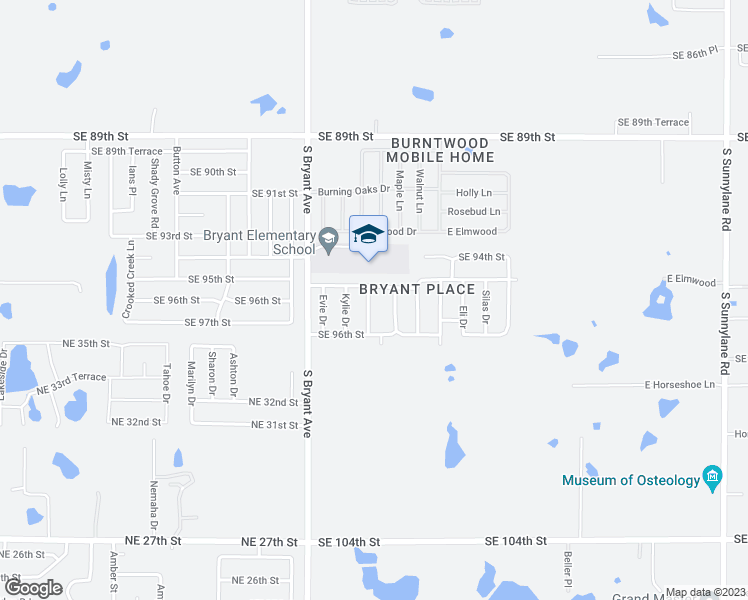 map of restaurants, bars, coffee shops, grocery stores, and more near 9608 Lauren Drive in Oklahoma City