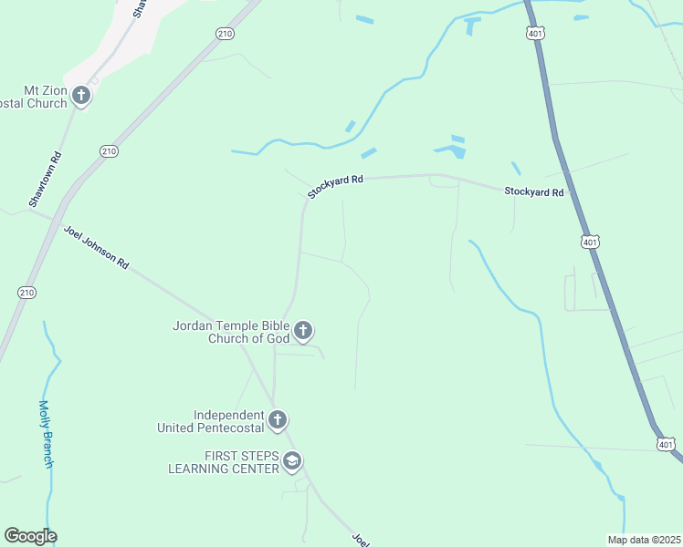 map of restaurants, bars, coffee shops, grocery stores, and more near 122 Ray Byrd Road in Lillington