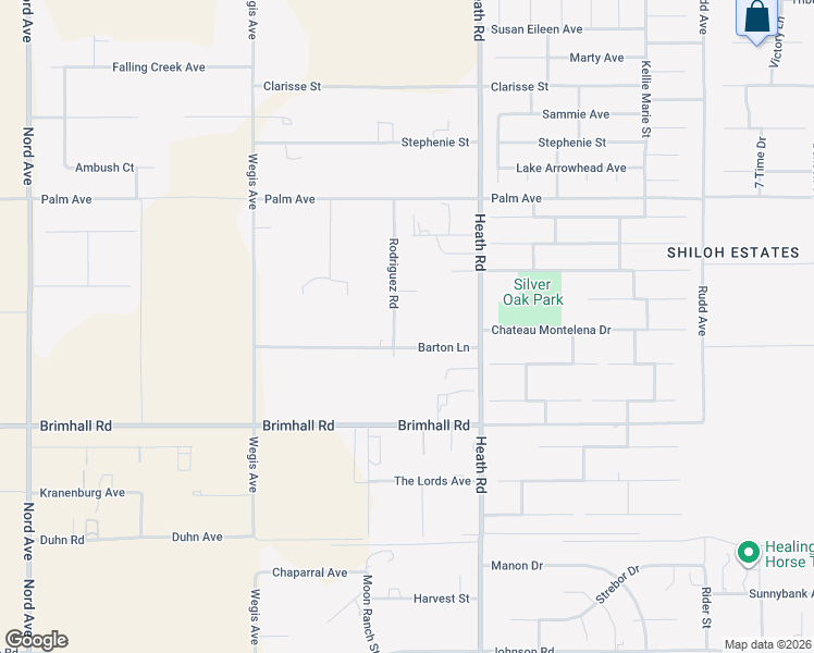 map of restaurants, bars, coffee shops, grocery stores, and more near 16332 Barton Lane in Bakersfield
