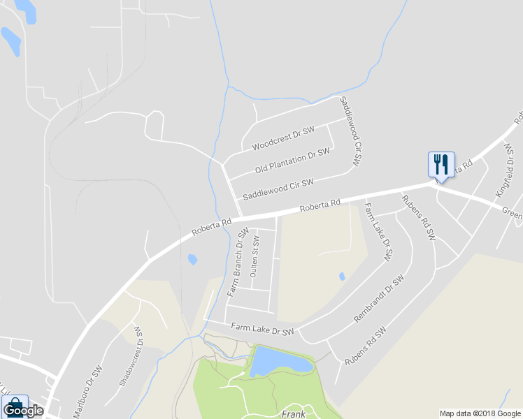 map of restaurants, bars, coffee shops, grocery stores, and more near 2530 Roberta Road in Concord