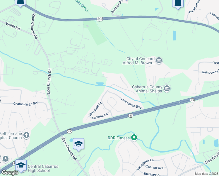 map of restaurants, bars, coffee shops, grocery stores, and more near 3131 Glen Laurel Drive in Concord