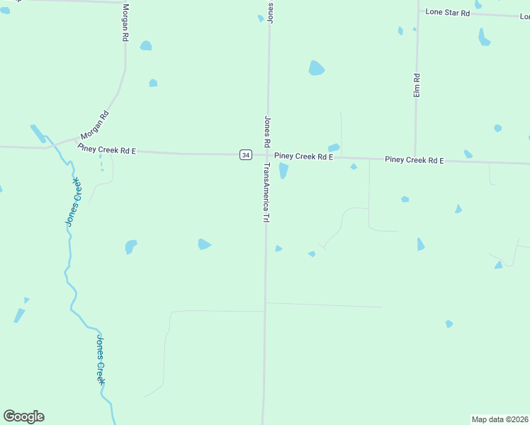 map of restaurants, bars, coffee shops, grocery stores, and more near 555 Jones Road in Rose Bud